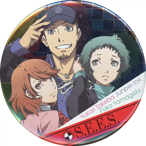 ペルソナ3 主人公 ポップコーン 缶バッジ ペルソナ3 主人公 缶バッジ