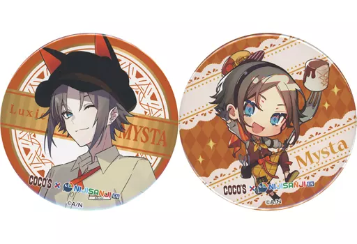 ミスタリアス ココス 缶バッジ バッジ・ピンズ ミスタ・リアス ビッグ缶バッジ2個セット 「ココス