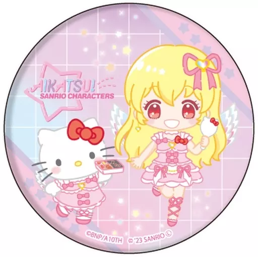 バッジ・ピンズ 星宮いちご×ハローキティ 「アイカツ!×サンリオ