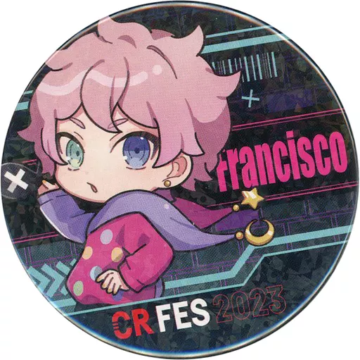 バッジ・ピンズ FRANCISCO(Crazy Raccoon) 缶バッジ(ホロ) 「CR FES