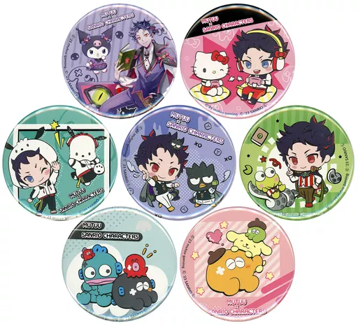 バッジ・ピンズ 全7種セット むつー 缶バッジ 「DMMスクラッチ