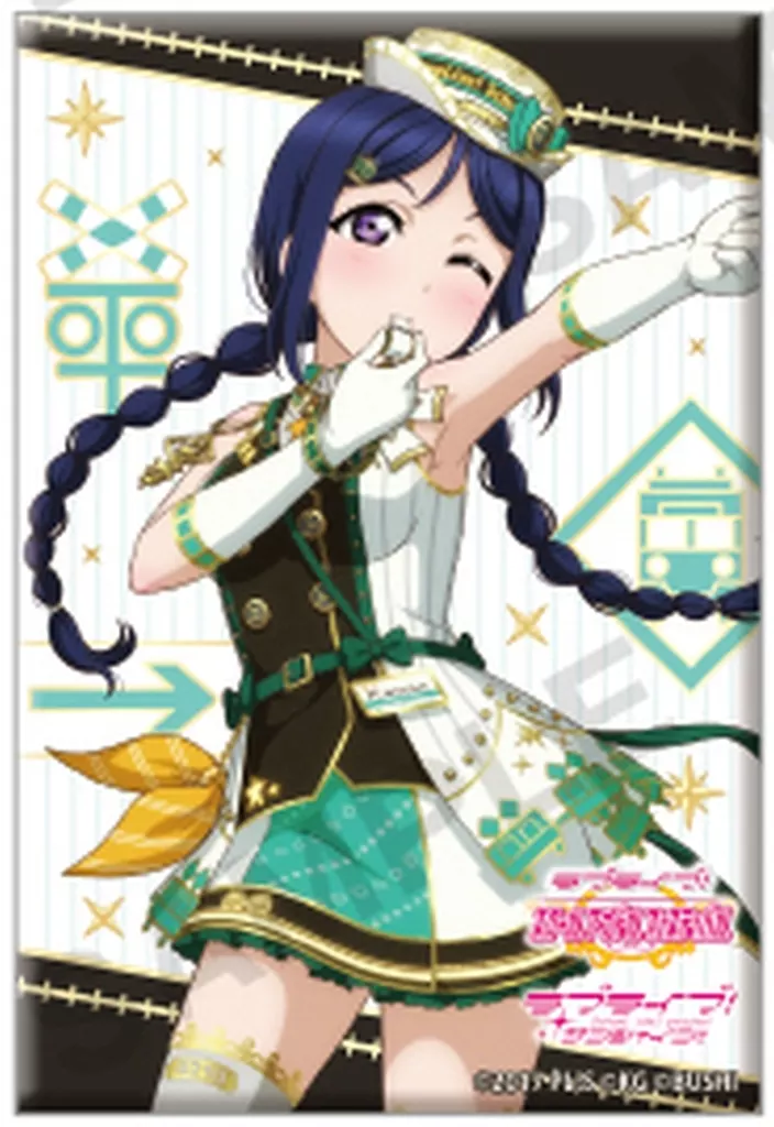 ラブライブ Aqours 松浦果南 缶バッジ アクスタ まとめ Aqours 松浦果南 しかくい缶バッジ 屋台ver. - メルカリ