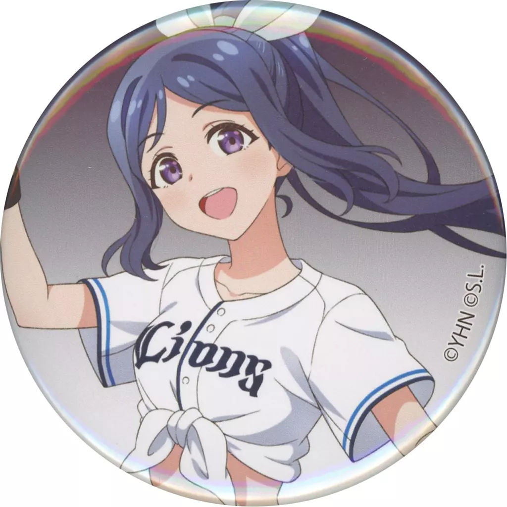 バンドリ！ × パ・リーグ コラボ 缶バッジ 湊友希那 西武ライオンズ バッジ・ビンズ カナン 「ラブライブ!シリーズ×パ・リーグ6球団