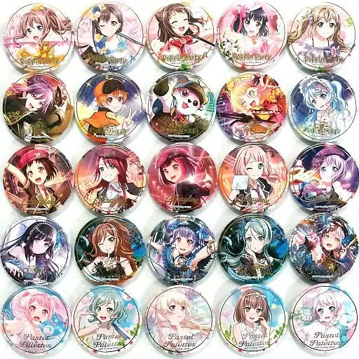 3点 丸山彩 パスパレ バンドリ 缶バッジ Flower