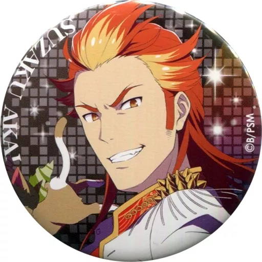 アイドルマスター SideM グリッター缶バッジ／紅井朱雀 Mフェス