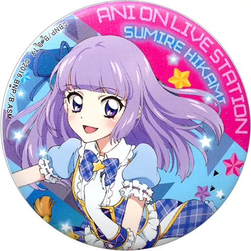 アイカツ！　アニON　マグバッジ　氷上スミレ アイカツ アニON マグバッジ 好か 氷上 スミレ