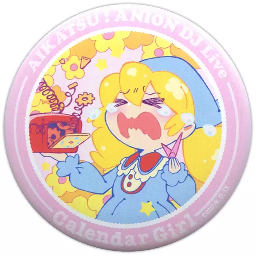 いちご アイカツ アニON カレンダーガール マグバッジ Ichigo Hoshimiya (watch destruction) 
