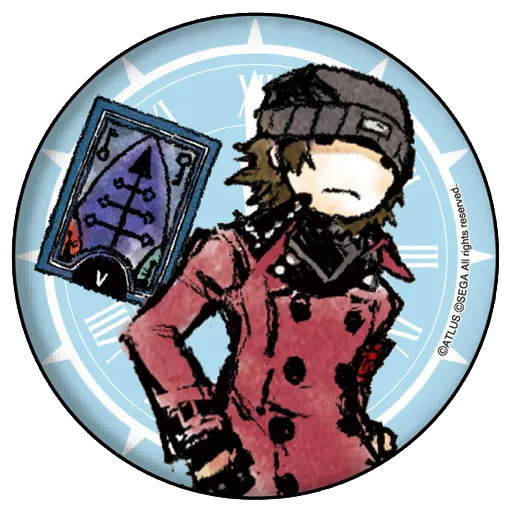 荒垣真次郎 ペルソナ3 缶バッジ グラフアートデザイン