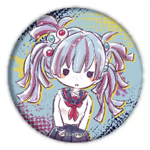 Chie Komiya 「 metal badge Wolf Game 02. Graph Art Design