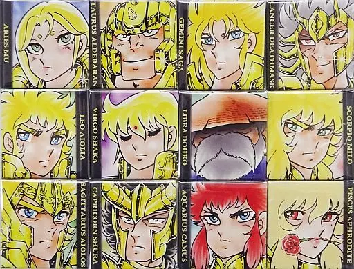 聖闘士星矢 EPISODE ZERO 黄金聖闘士 缶バッジセット 聖闘士缶バッジ