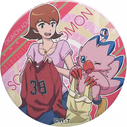 tri デジモンアドベンチャー & ドでか缶バッジ Badge 石田ヤマト