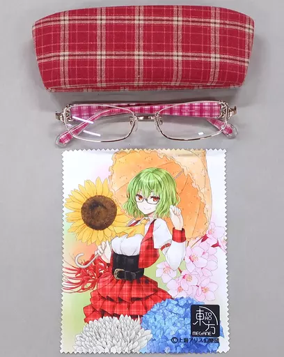 Accessories (non-metal) [zero power eyeglasses] Yuka Kazami (red