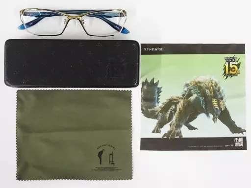 Accessories (non-metal) [With Lens Degree] Jinouga Model Collaboration  Glasses 