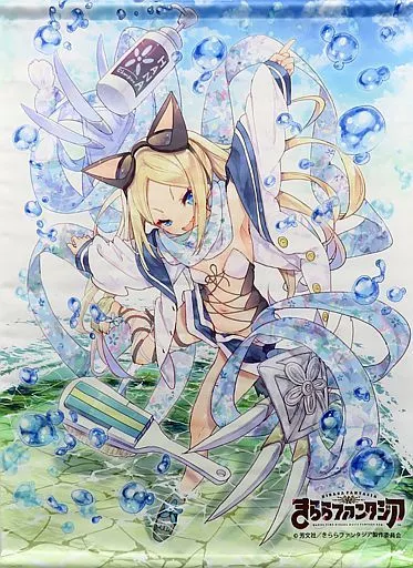 ハナヤマタ　缶バッジ　ハナ・N・フォンテーンスタンド タペストリー ハナ・N・フォンテーンスタンド(水着) B2