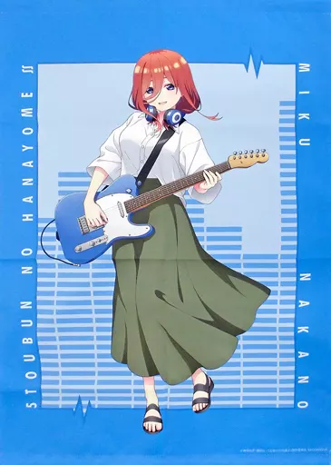 中野三玖　缶バッジ　ギター演奏ver. 楽天市場】五等分の花嫁∬ 描き下ろしイラスト ギター演奏ver