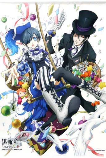 タペストリー [破損品] セバスチャン＆シエル A2描きおろし