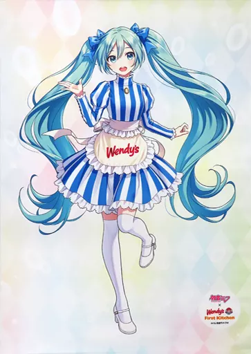 初音ミク タペストリー Wendys＆First Kitchen 初音ミク Wendys＆First Kitchen タペストリー - メルカリ