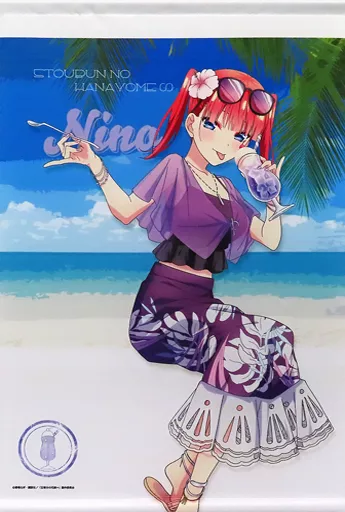 タペストリー　中野二乃 等身大タペストリー＜Resort Mood＞ 「五等分の花嫁∽ Resort Mood in アトレ秋葉原」 等身大タペストリー＜Resort Mood 二乃＞