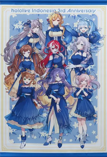 タペストリー　hololive Indonesia 3rd Anniversary 2023 B2タペストリー 「バーチャルYouTuber ホロライブインドネシア 活動3周年記念」 Tapestry Hololive Indonesia 3rd Anniversary 2023 B2 Tapestry