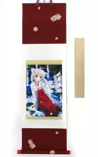 タペストリー [テレカ欠品] ナツ様 描き下ろし桐箱入り掛け軸 「神楽 