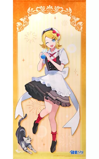 タペストリー　鏡音リン 等身大タペストリー cafe 「VOCALOID 初音ミク TREE VILLAGE CAFE」 タペストリー 鏡音リン 等身大タペストリー cafe 「VOCALOID