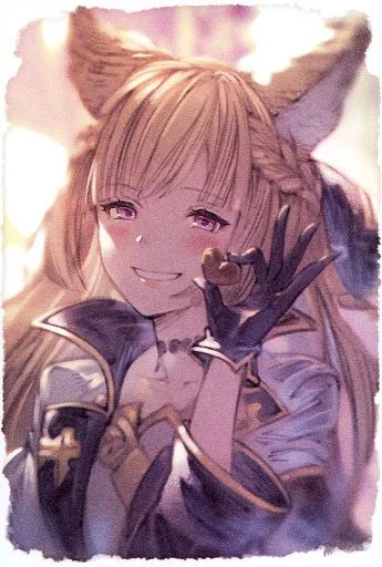 雑貨　ユーステス ミニ色紙＆ポストカード 「GRANBLUE FANTASY-グランブルーファンタジー-」 2017年ホワイトデーキャンペーン ポストカード ショウ イラストカード＆ポストカード 「GRANBLUE