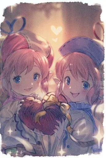 紙製品 ララとロロ メッセージ入りイラストカード 「GRANBLUE FANTASY