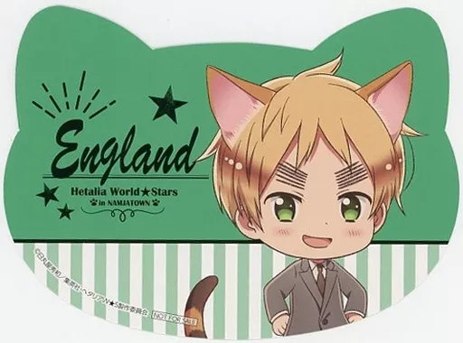 ヘタリア ナンジャ イギリス Character card British cat-shaped illustration sheet