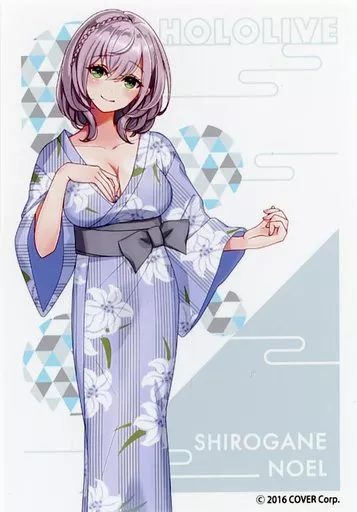 ホロライブ 3期 極楽湯コラボ　入浴剤 ブロマイド 白銀ノエル hololive キャラカード [単品] 白銀ノエル ブロマイド 「ホロライブ×極楽湯