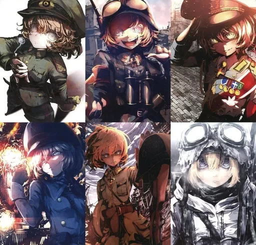 Character card [A la Carte] Tanya Degurechaff Cover Art Card Set