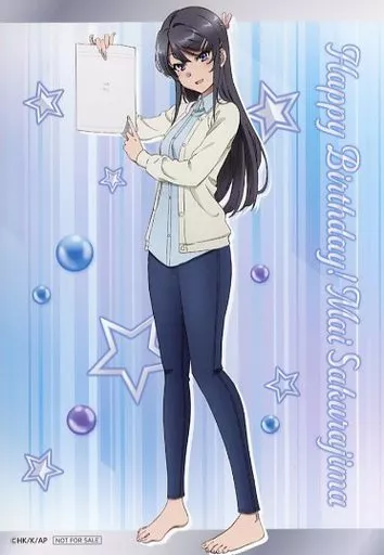 キャラカード 桜島麻衣(勉強会/全身) 特製ブロマイド 「くじ引き