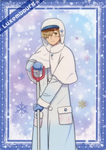 Character card Luxembourg A4 hard bromide 