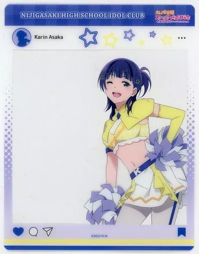 キャラカード 朝香果林 「よみうりランド×ラブライブ!虹ヶ咲学園