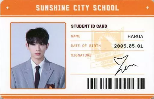 Character card HARUA (& TEAM) STUDENT ID card (student ID) 