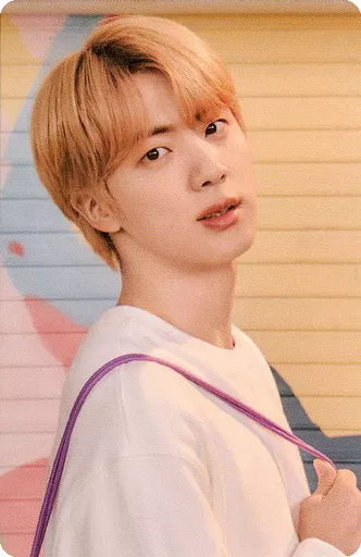 BTS JIN FILA Dynamiteトレーナー M 新品 ノベルティトレカ 单品]JIN(BTS/防弹少年团)照片卡2021年<FILA×BTS Let's Be