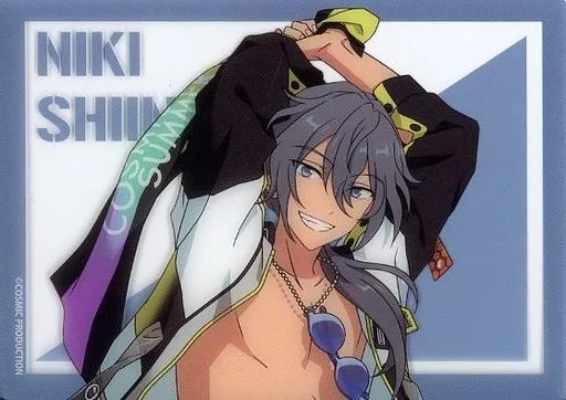 サマーランド クリアカード HiMERU サマラン COSMIC SUMMER Character card Niki Shiina (horizontal) 