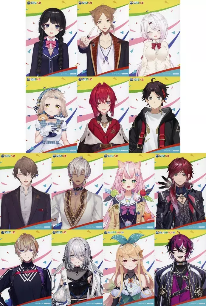 キャラカード　全21種セット ブロマイド 「バーチャルYouTuber にじさんじ MEMORIAL GOODS FAIR in animate」 対象商品購入特典 NIJISANJI ＆ NIJISANJI EN HEROES Half Anniversary」グッズ