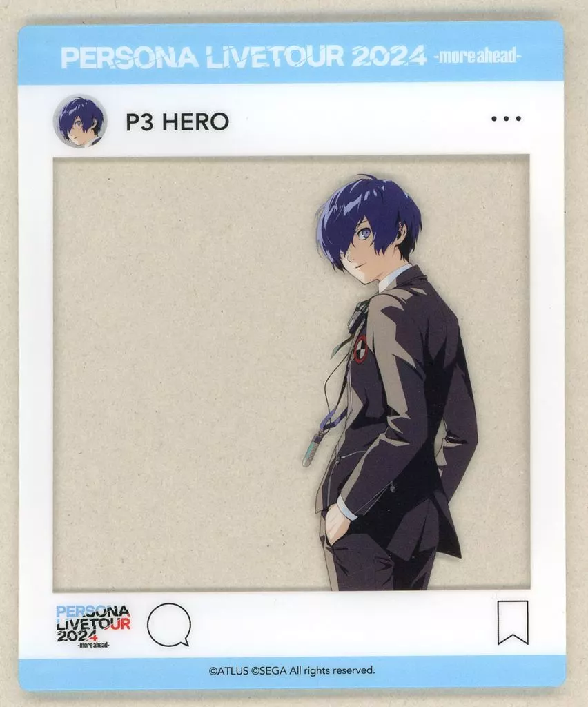 ペルソナ ライブツアー 2024 ペルソナ3 5 P3R 主人公 アクリルカード Character card Main character (P3 / Isshin) 