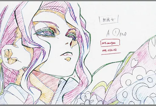 ポストカード 鬼舞辻無惨(女装/斜め向き/見下し) 展示原画ポスト