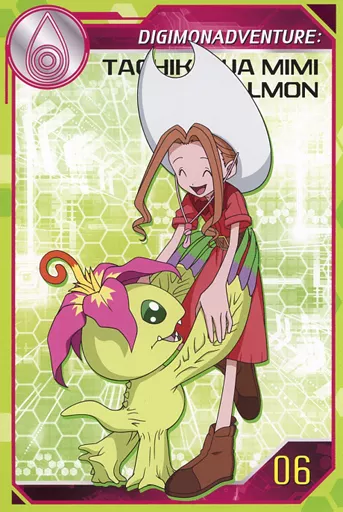 Postcard Mimi Tachikawa & Palmon special post card 「 DIGIMON