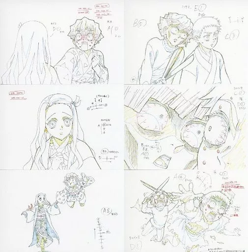 ポストカード 我妻善逸の夢 展示原画ポストカード6枚セット 「劇場版