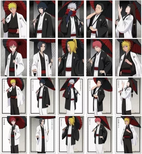 ナルト ブロマイド カード カカシ イタチ サスケ ネジ NARUTO
