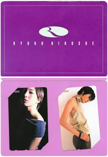 Female idol and actors telephone card (2-Pack) 「 Ryoko Hirosue (w