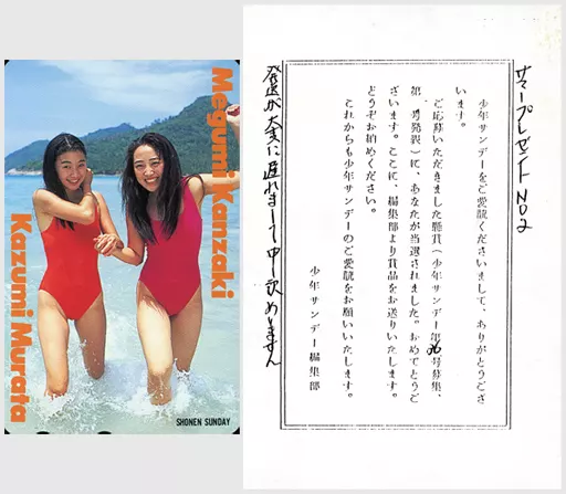 Female idol and actors telephone card 