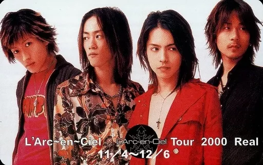 Male idol actors telephone card Tetsuya / hyde / ken / 4 persons