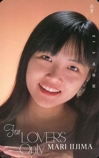 Female idol and actors telephone card Mari Iijima 