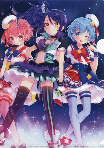 きらぶりページ PriPara] B5 plastic trasparent file folder Dressing Parfait