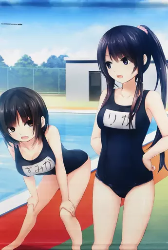 同人ポスター・タペストリー・カレンダー系　【オリジナル】B2タペストリー スク水Ver 青山澄香＆白峰莉花(珈琲貴族) C94/らしんばん Doujin-Poster, Tapestry, Calendar [Original] B2 Tapestry