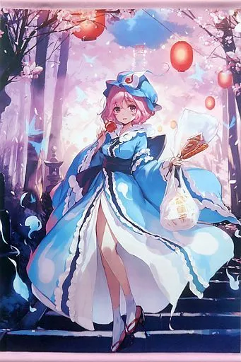 東方project 劇毒少女　B2タペストリー 东方Project】B2挂画西行寺幽々子(ke-ta)2020.6/剧毒少女| 同人