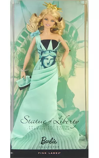 Barbie statue of liberty online